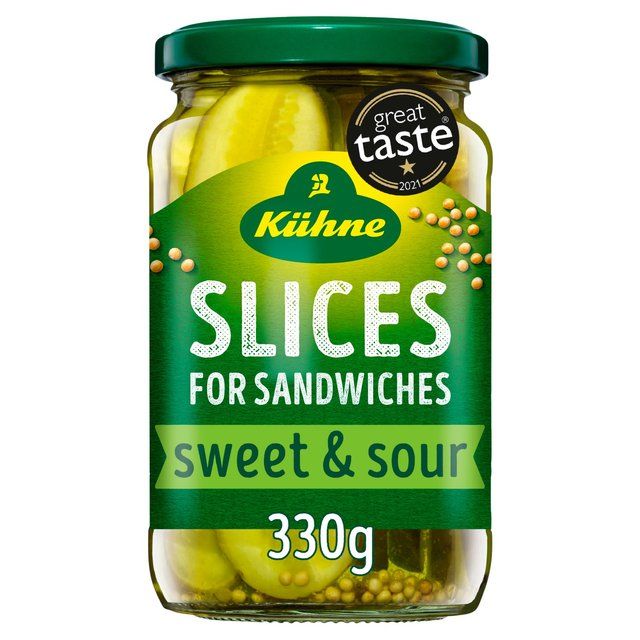 Kuhne Gherkin Sandwich Slices   330g