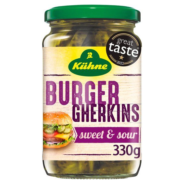 Kuhne Burger Crinkle Cut Gherkins   330g GOODS M&S   