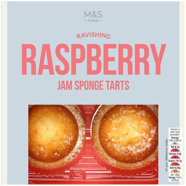 M&S Raspberry Jam Bakes   4 per pack