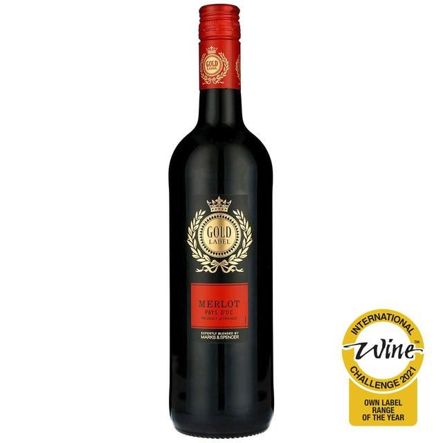 M&S Gold Label Merlot   75cl GOODS M&S   