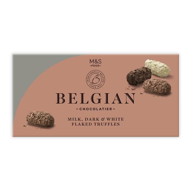 M&S Belgian Milk Dark & White Chocolate Truffles   200g GOODS M&S   