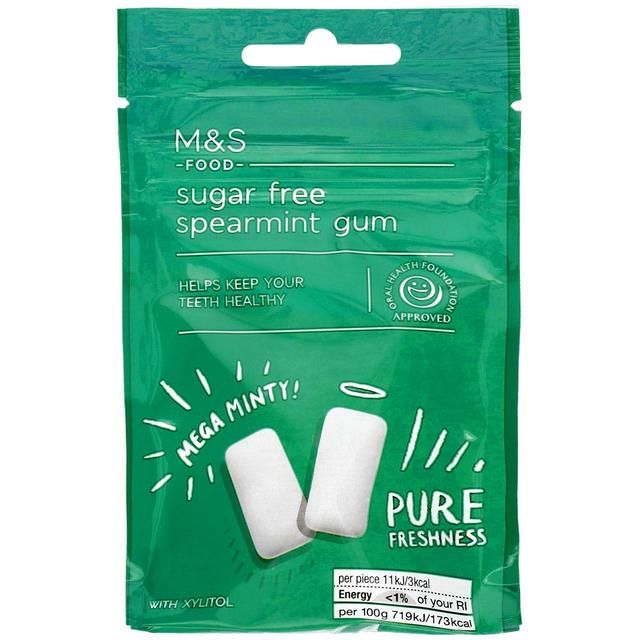 M&S Sugar Free Spearmint Gum   27g