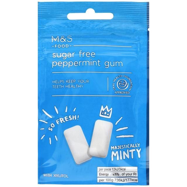 M&S Sugar Free Peppermint Gum   27g