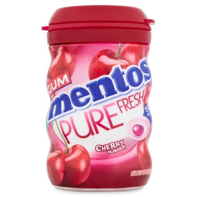 Mentos Pure Fresh Cherry Sugar Free Chewing Gum Bottle    97g