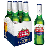 Stella Artois Alcohol Free Premium Lager Beer Bottles   4 x 330ml GOODS M&S   