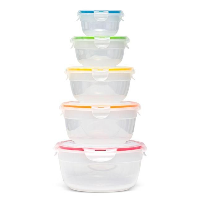 Lock & Lock Round Food Container Set   5 per pack