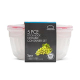 Lock & Lock Round Food Container Set   5 per pack GOODS M&S   