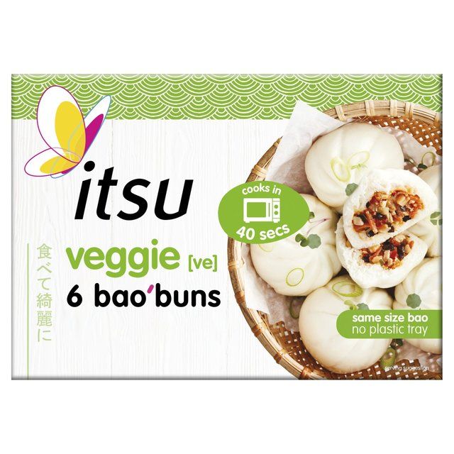 itsu frozen veggie 6 bao buns   270g