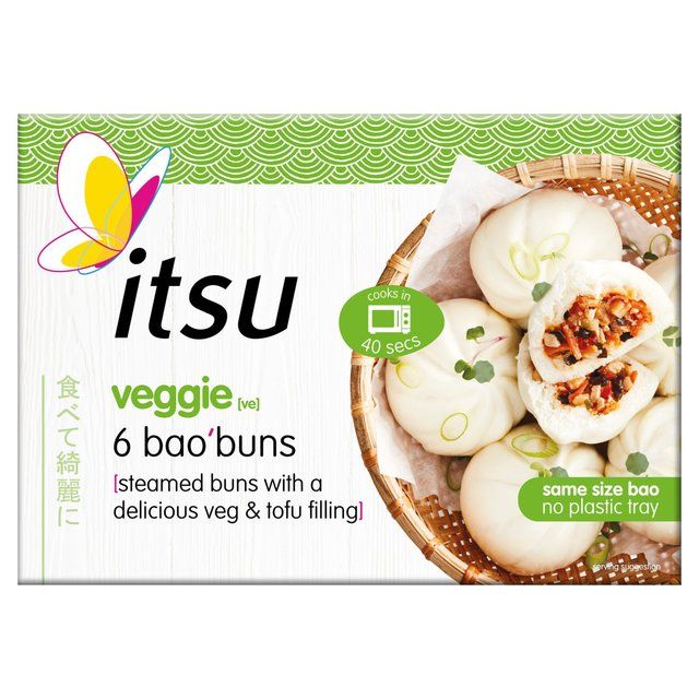 itsu frozen veggie 6 bao buns   270g