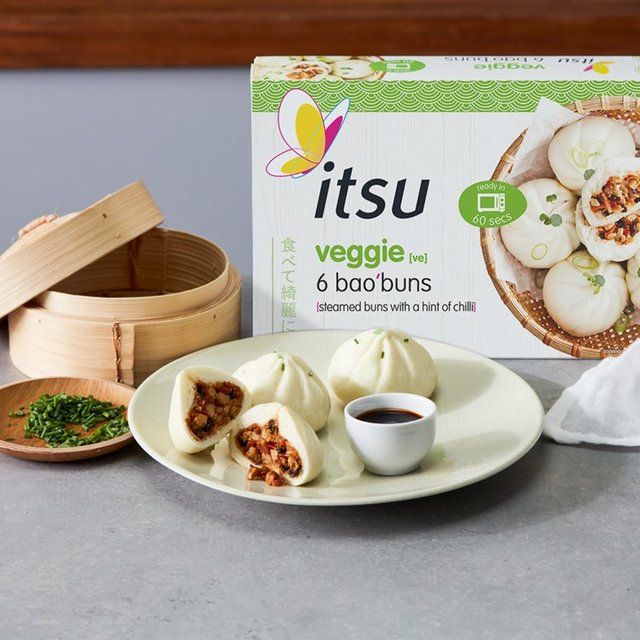 itsu frozen veggie 6 bao buns   270g