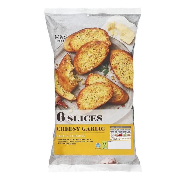 M&S Cheesy Garlic Baguette Slices   6 per pack GOODS M&S   