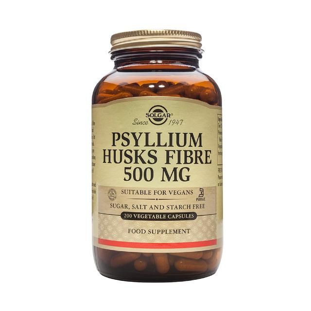 Solgar Psyllium Husks Fibre Vegetable Capsules 500mg    200 per pack GOODS M&S   