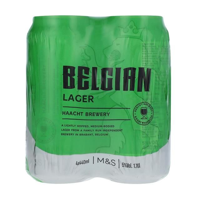 M&S Belgian Lager   4 x 440ml GOODS M&S   