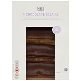 M&S 4 Chocolate Eclairs   175g GOODS M&S   