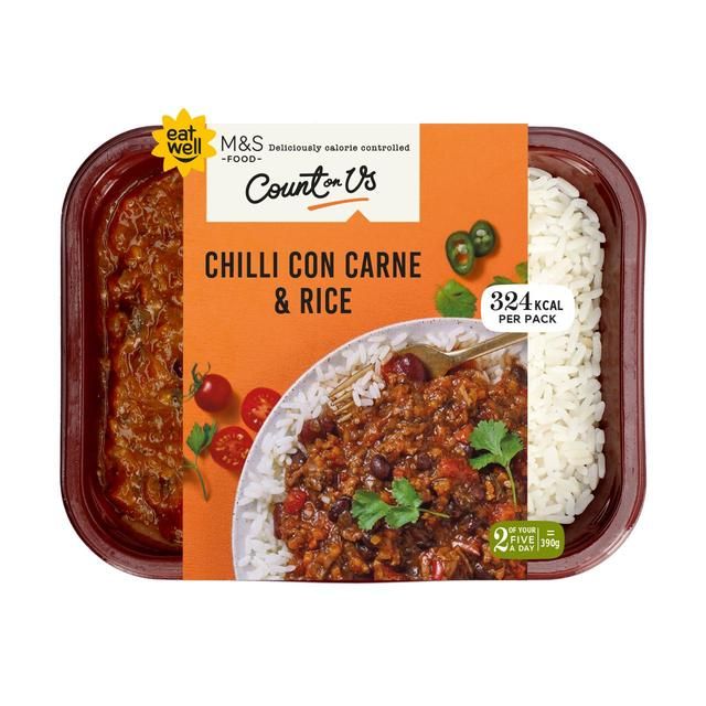 M&S Count On Us Chilli Con Carne & Rice   390g