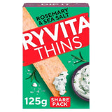 Ryvita Thins Rosemary & Sea Salt Flatbread Crackers   125g GOODS M&S   