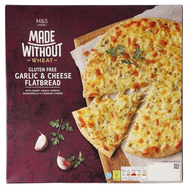 M&S Made Without Flatbread with Garlic & Cheese   230g GOODS M&S   