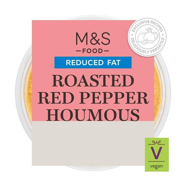 M&S Reduced Fat Roasted Red Pepper Houmous   200g