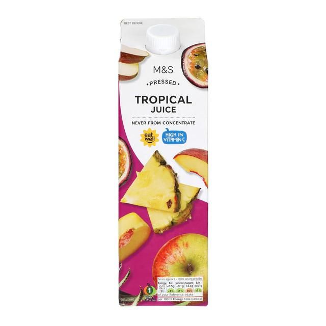 M&S Pressed Tropical Juice   1L