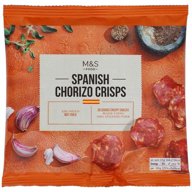 M&S Spanish Chorizo Crisps   25g