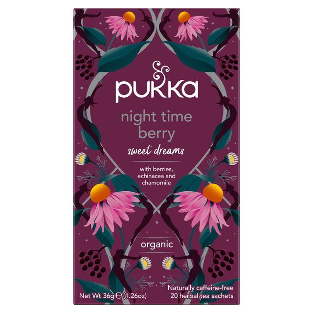 Pukka Tea Night Time Berry Organic Herbal Tea   20 per pack