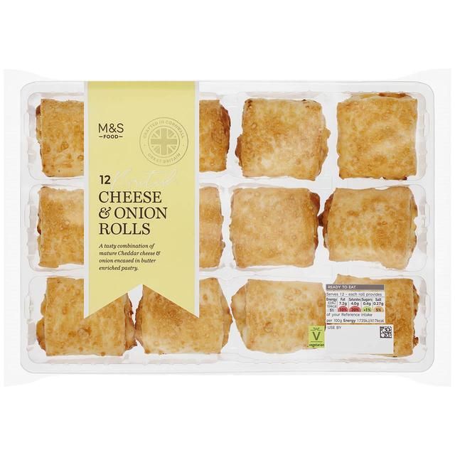 M&S 12 Cheese & Onion Rolls   300g