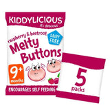 Kiddylicious Raspbery & Beetroot Melty Buttons Baby Snacks Multi   5 x 6g GOODS M&S   