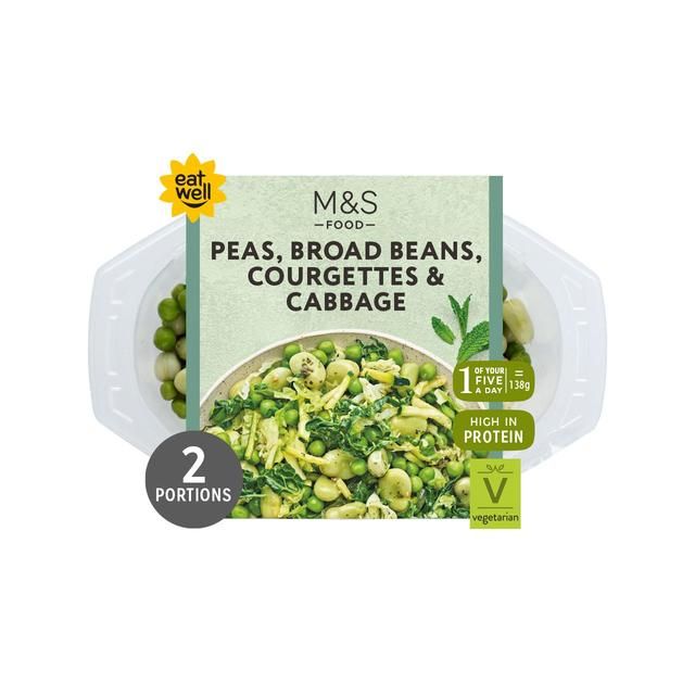 M&S Layered Super Green Vegetables with Mint Butter   275g GOODS M&S   