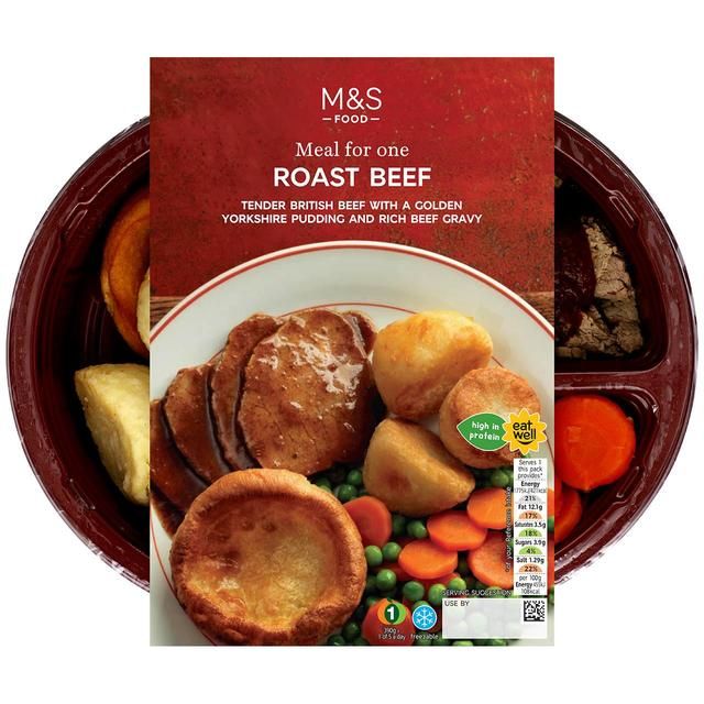 M&S Roast Beef Dinner with Yorkshire Pudding   390g