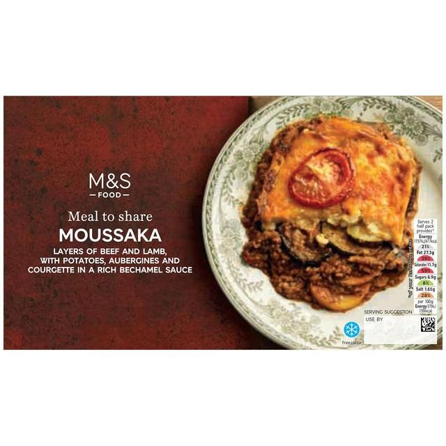 M&S Moussaka Meal to Share   600g