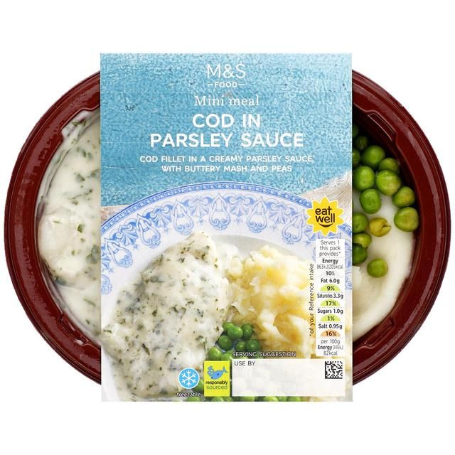 M&S Cod Fillet in Parsley Sauce Mini Meal   250g