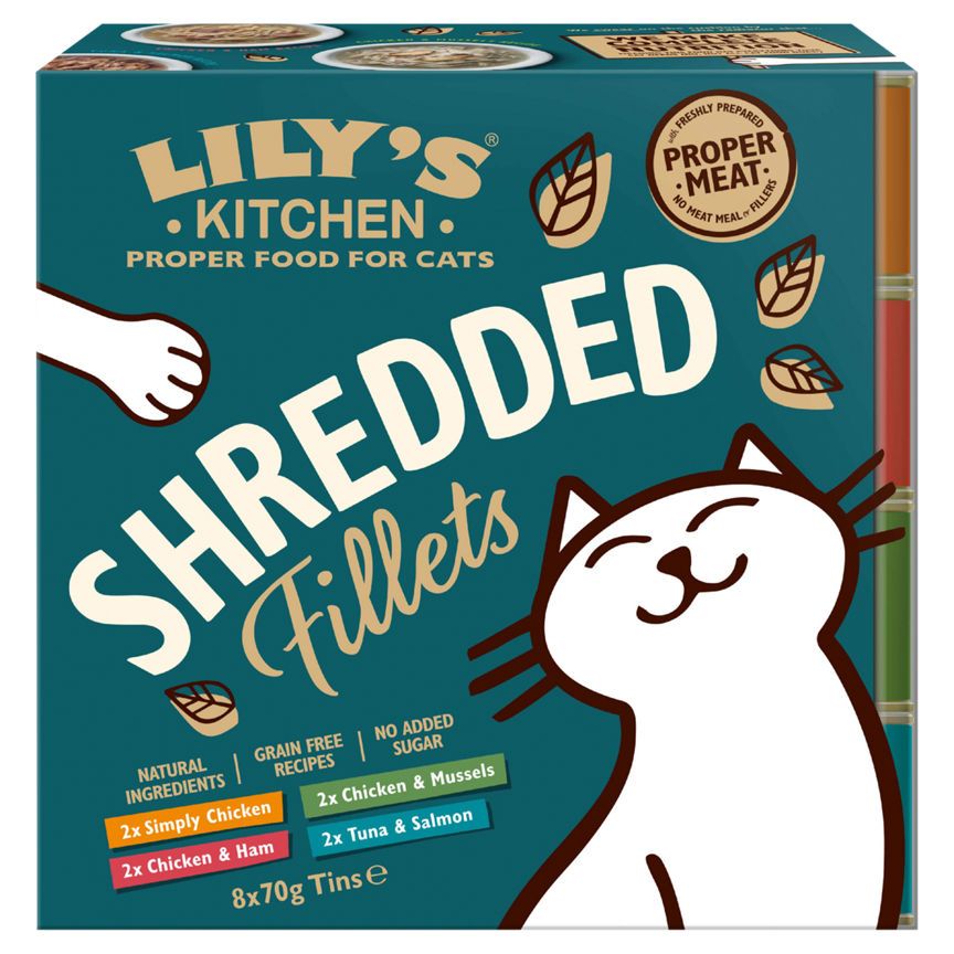 Lily's Kitchen Cat Shredded Fillets Multipack 8 x