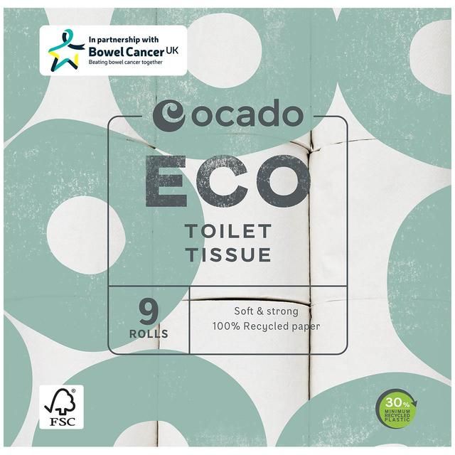 Ocado Eco Toilet Tissue   9 per pack