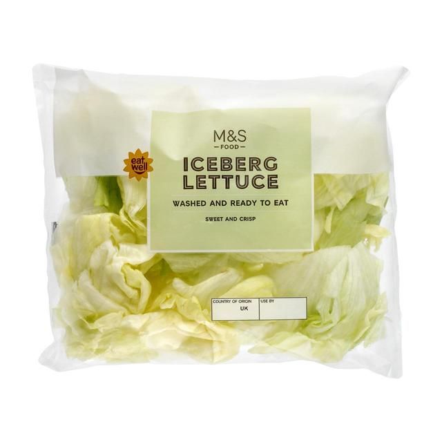 M&S Iceberg Lettuce Washed & Ready to Eat   240g