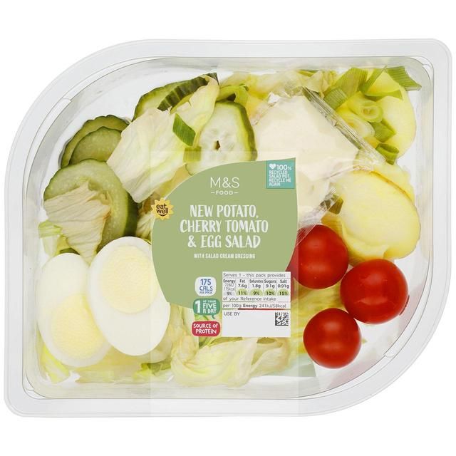 M&S New Potato Cherry Tomato & Egg Salad   302g