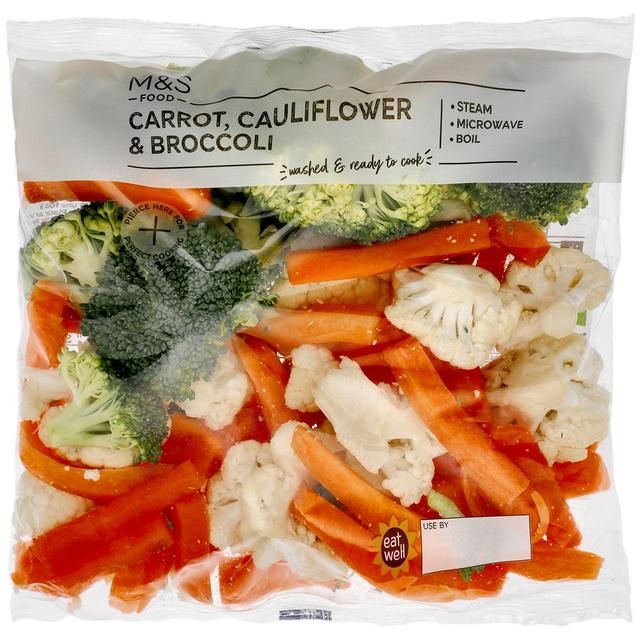 M&S Carrot Cauliflower & Broccoli   500g