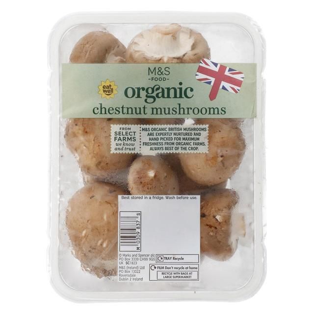 M&S Organic Chestnut Mushrooms   250g