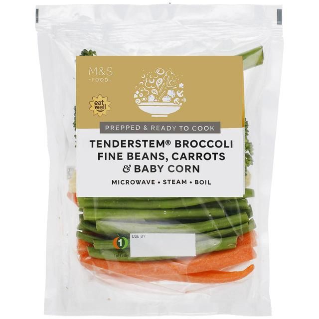 M&S Baby Corn & Mixed Vegetable Selection   200g