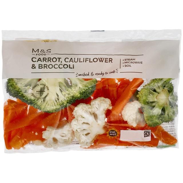 M&S Carrot Cauliflower & Broccoli   240g