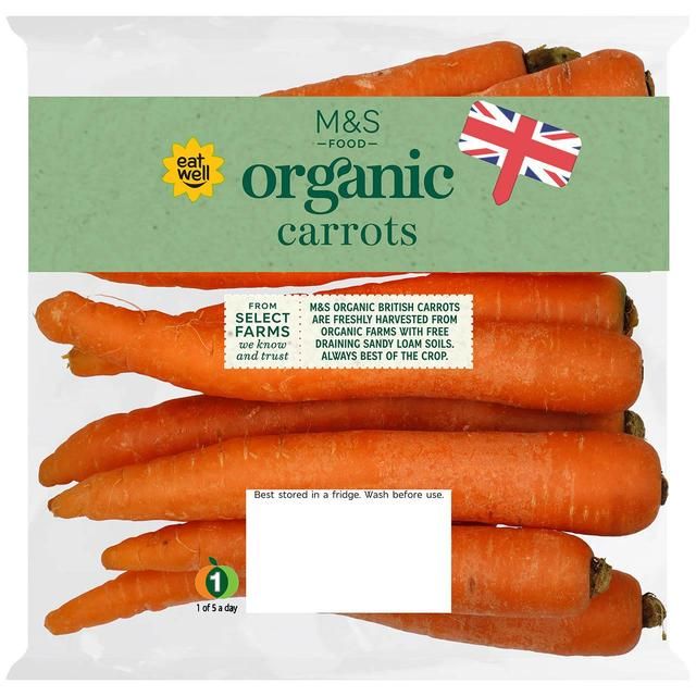 M&S Organic Carrots   550g GOODS M&S   