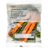 M&S Tenderstem Broccoli Carrot & Sugar Snap Peas   80g GOODS M&S   