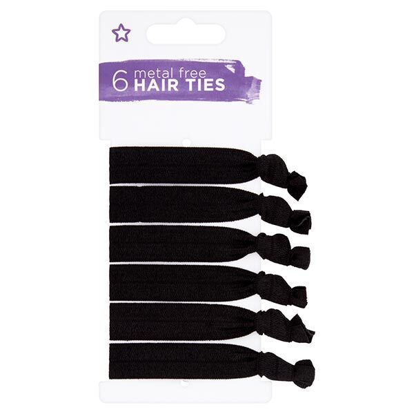 Superdrug Flat Hair Bands Black