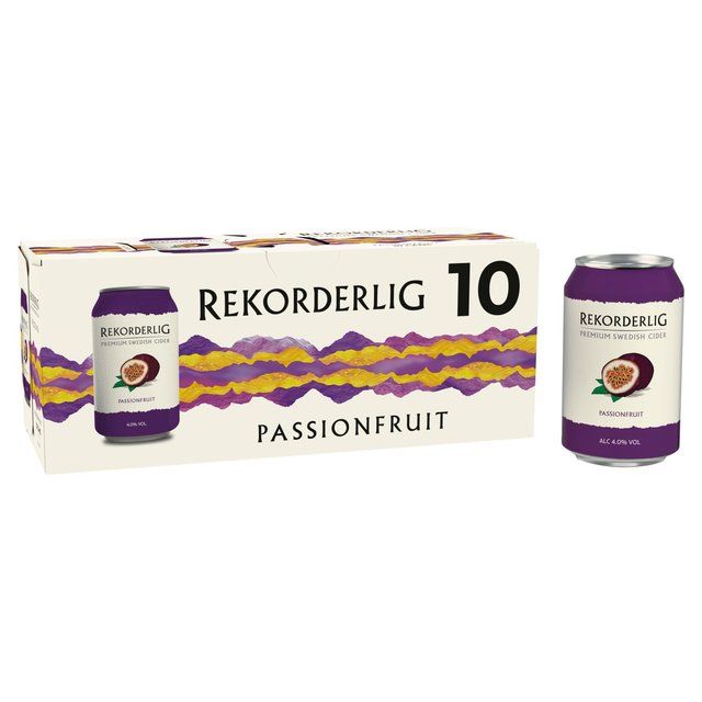 Rekorderlig Passionfruit can   10 x 330ml GOODS M&S   