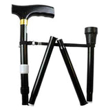 NRS Folding Walking Stick Black Floral General Household Boots   