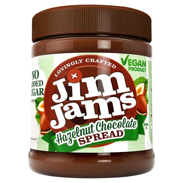 JimJams Vegan No Added Sugar Hazelnut Chocolate Spread   330g