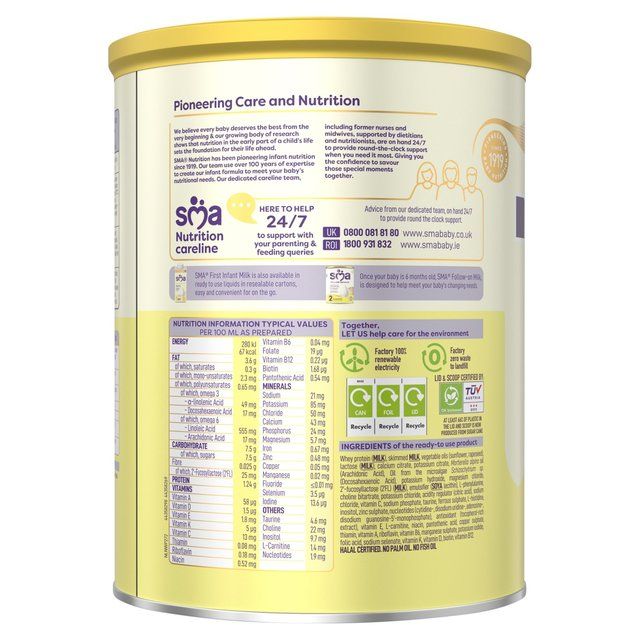 SMA Pro 1 First Infant Milk Powder From Birth   800g GOODS M&S   