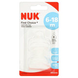 NUK First Choice Silicone Bottle Teats Medium Flow 6-18 Months   2 per pack GOODS M&S   