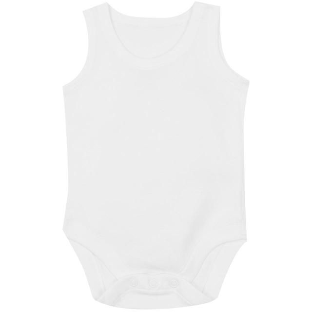 M&S Cotton Sleeveless Bodysuits 7 Pack White GOODS M&S   