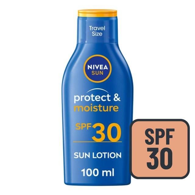 NIVEA SUN Protect & Moisture SPF 30 Sun Lotion Travel Size   100ml GOODS M&S   