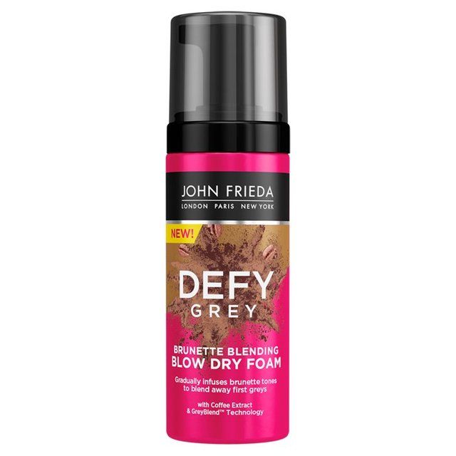 John Frieda Defy Grey Brunette Blending Blow Dry Foam   150ml